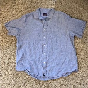 UNTUCKit light blue shirt sleeve Dutton down, XL